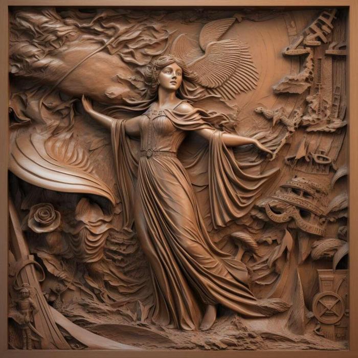 نموذج ثلاثي الأبعاد لآلة CNC 3D Art 